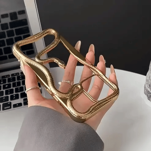 luxury snake frame iphone case