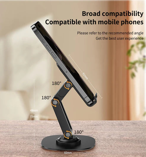 dual folding desk holder