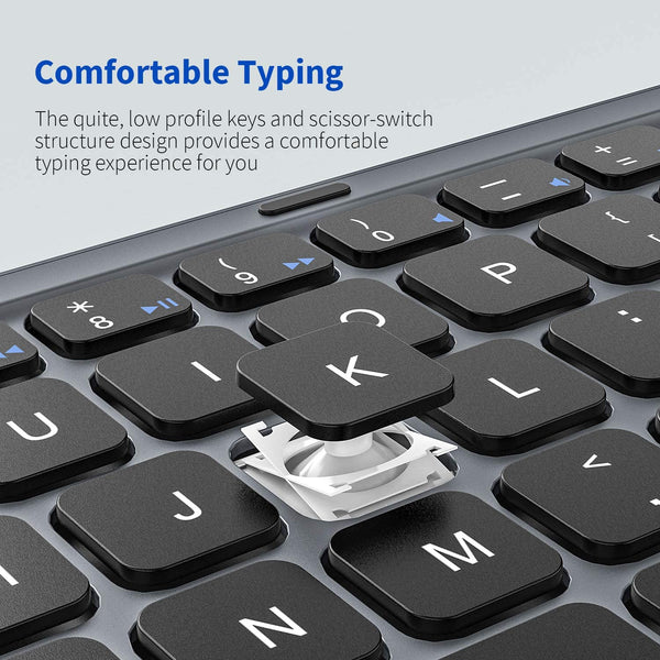 foldable bluetooth keyboard with touchpad