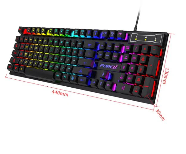 gaming keyboard & wired mouse