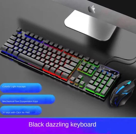 gaming keyboard & wired mouse