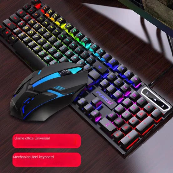 gaming keyboard & wired mouse