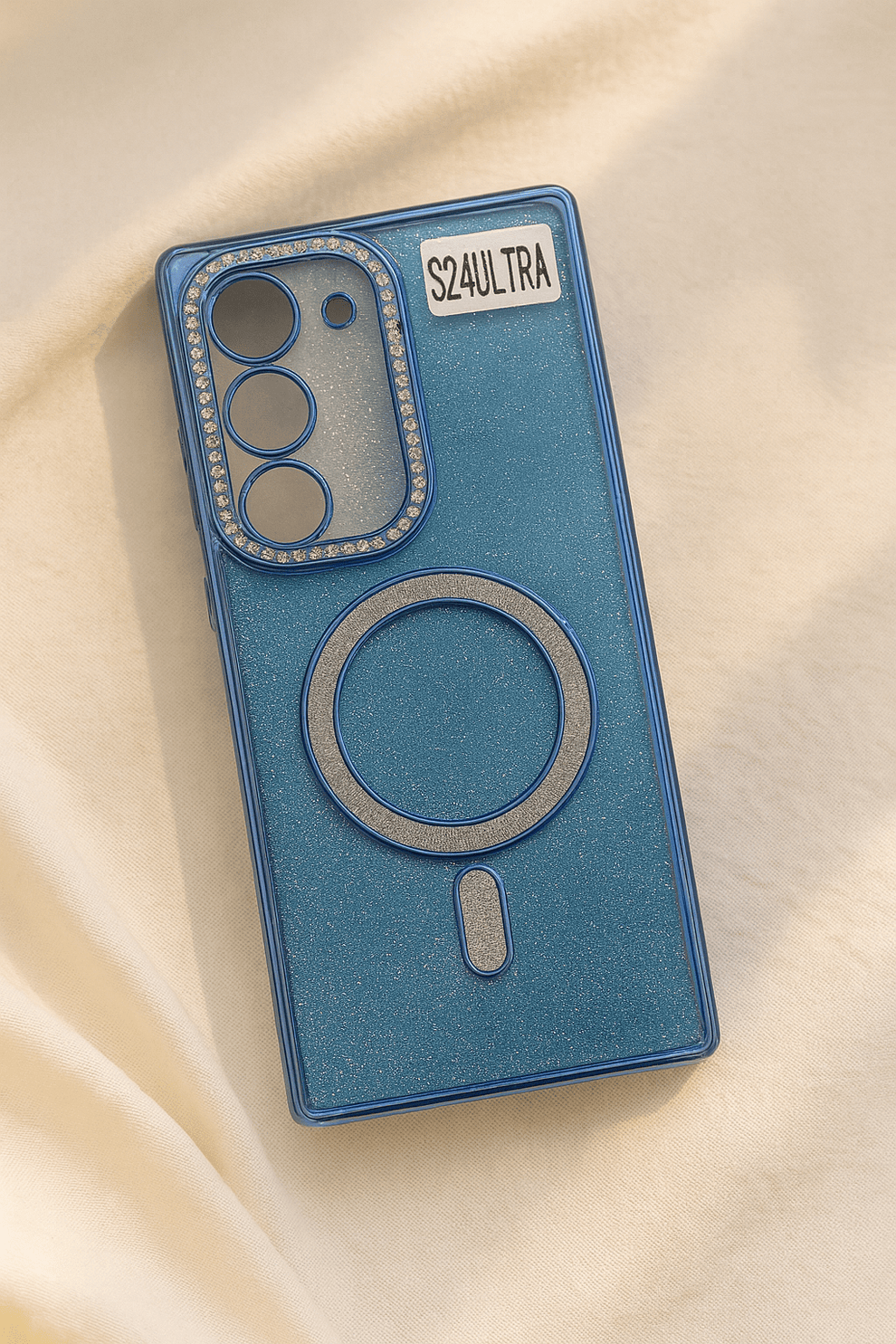 glitter magnetic ring mobile case