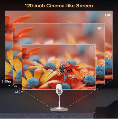 hidden lifting frame smart projector
