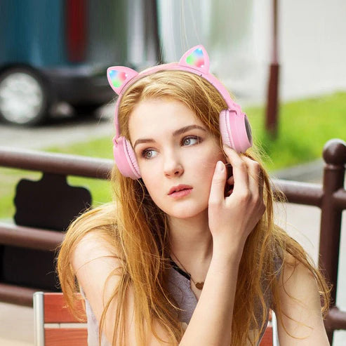 hoco - cat ear wireless headphones (w27)