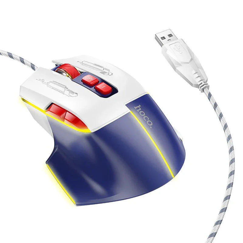 hoco - luminous gaming wired mouse (gm31)