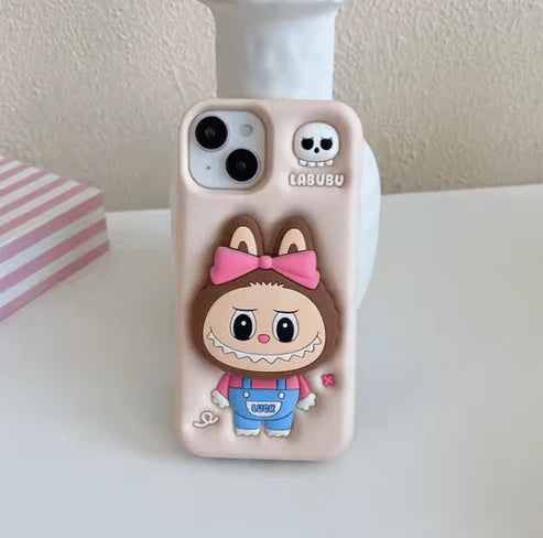 labubu - 3d cartoon silicone iphone case