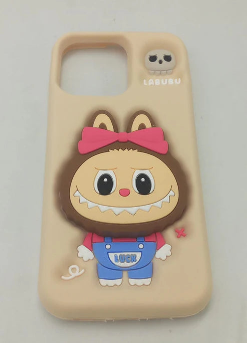 labubu - 3d cartoon silicone iphone case