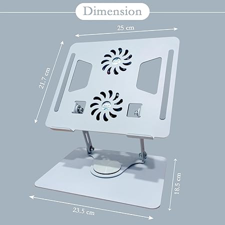 laptop stand with dual fan