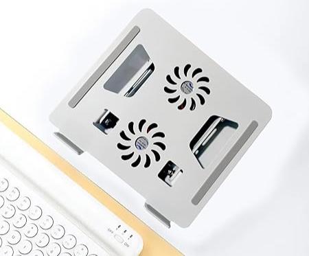 laptop stand with dual fan