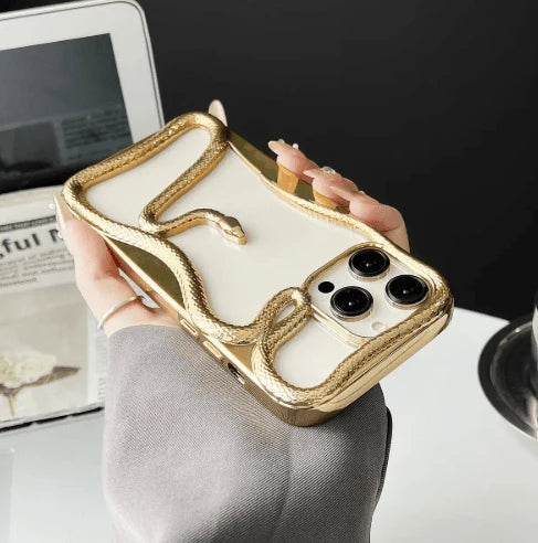 luxury snake frame iphone case