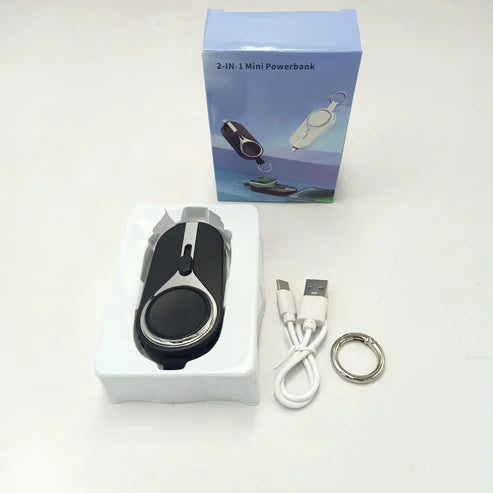 mini 2-in-1 emergency charging bank