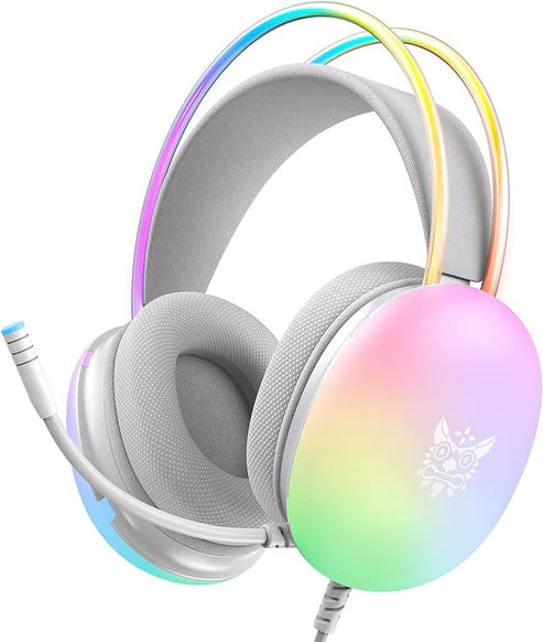 rainbow gaming headphones