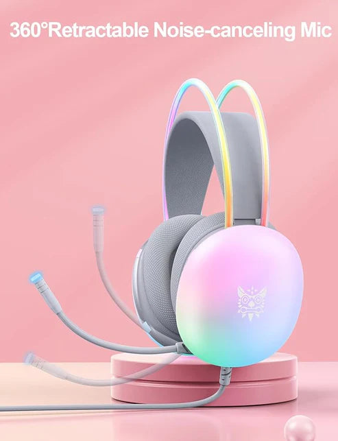 rainbow gaming headphones