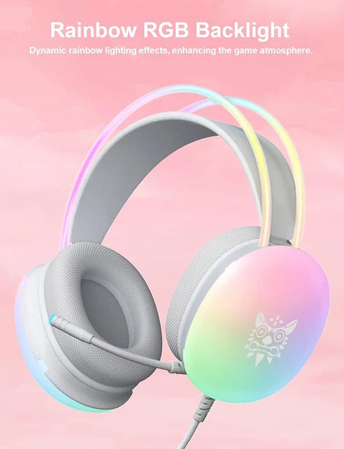 rainbow gaming headphones