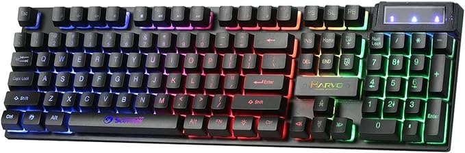 rainbow gaming keyboard & mouse