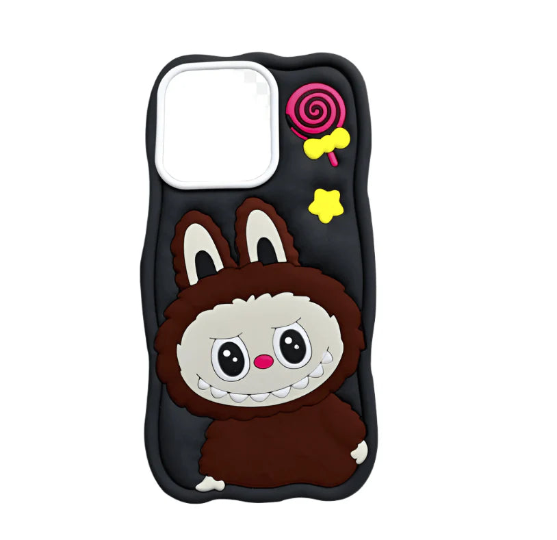 silicone 3d design cartoon iphone case