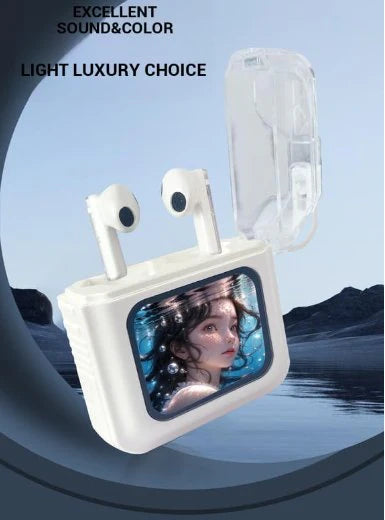 smart headphones with lcd display
