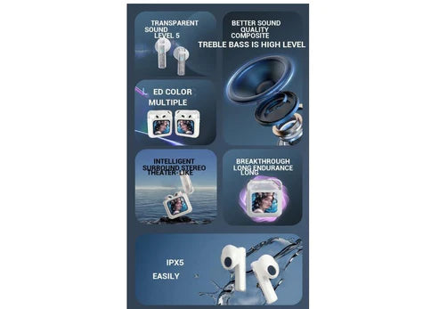 smart headphones with lcd display