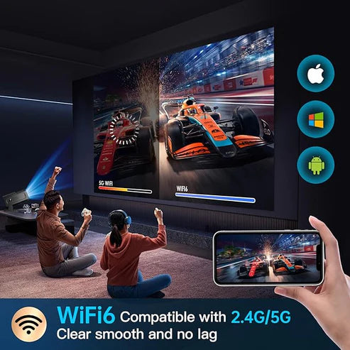 smart mini square projector
