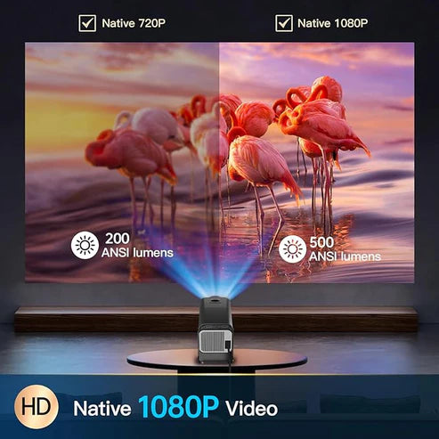 smart mini square projector