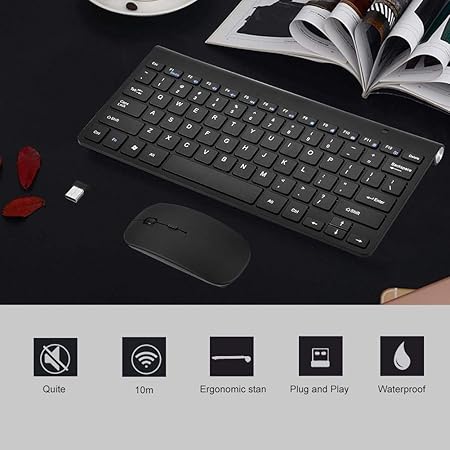 ultra‑slim wireless keyboard & mouse