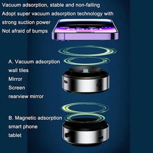 vacuum suction phone holder