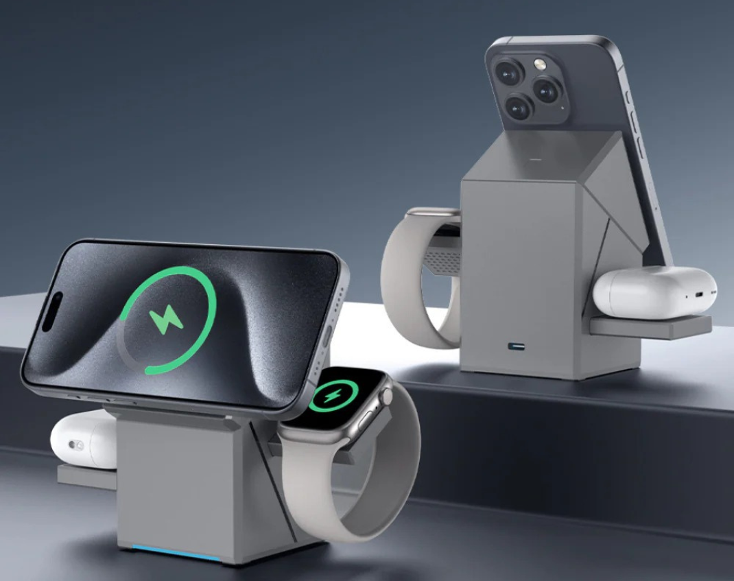 3-in-1 magnetic wireless charger