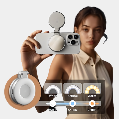 TELESIN - Magnetic Selfie Ring Light