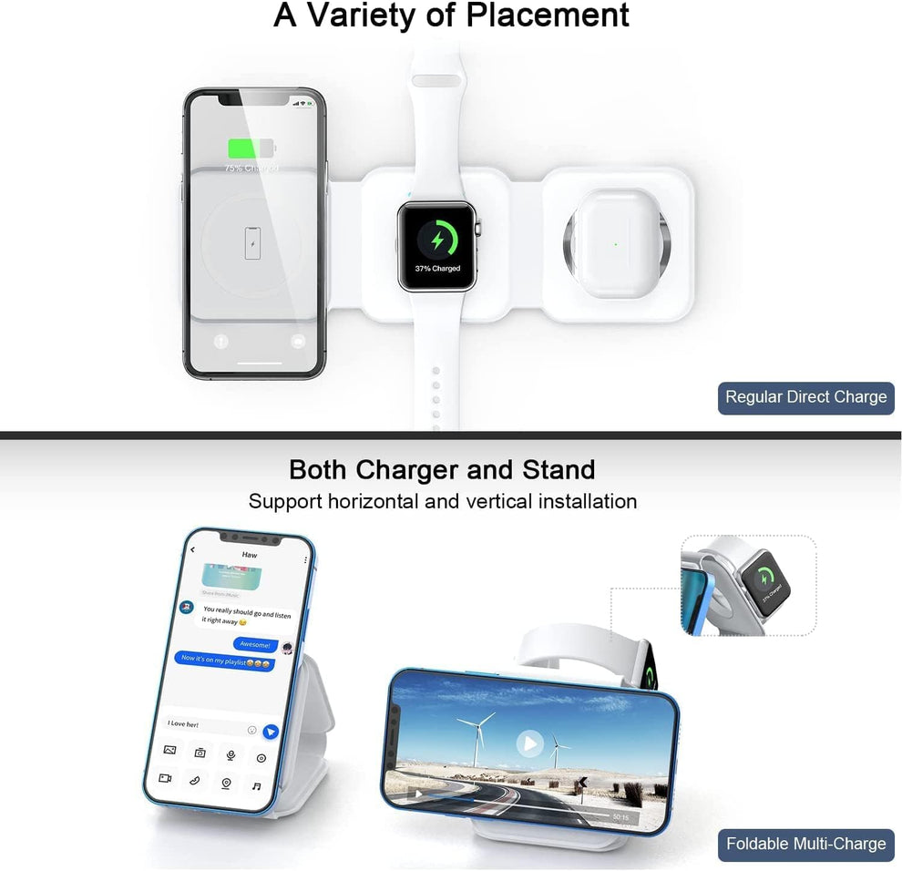 3-in-1 wireless charging pad