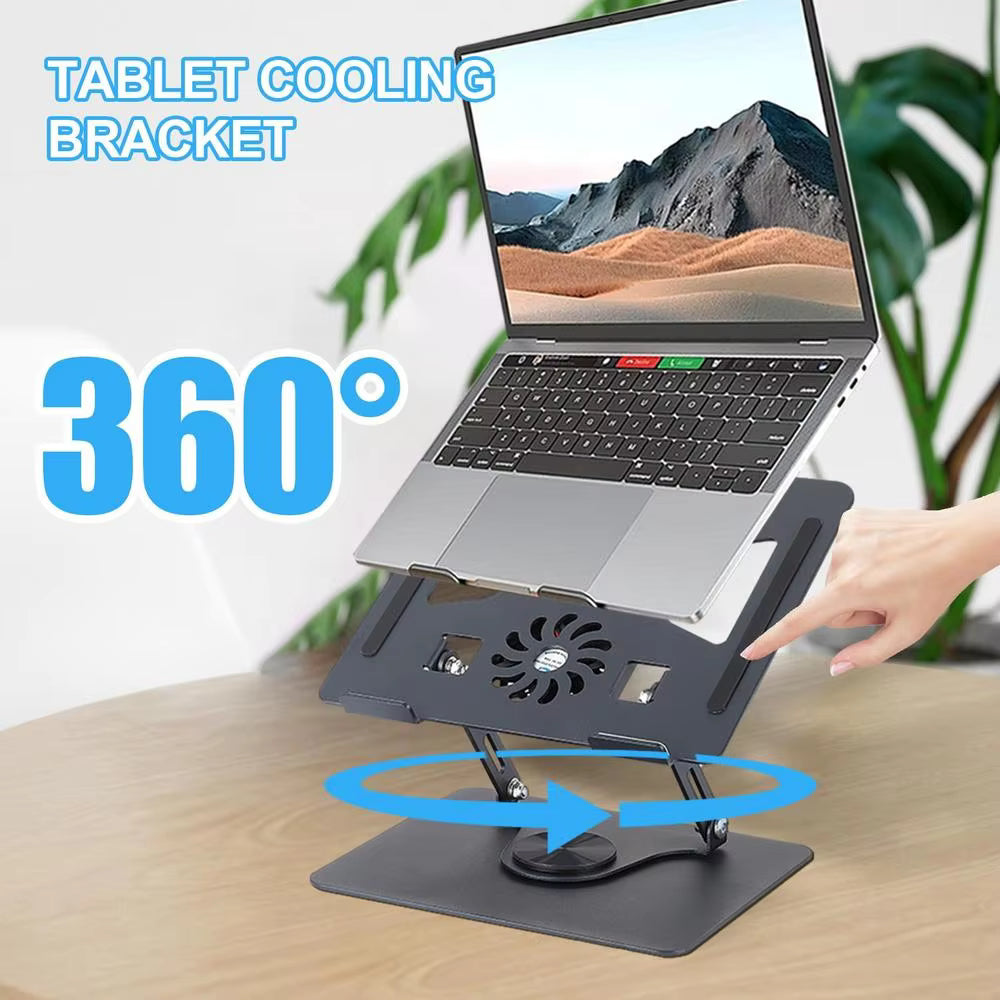 laptop stand with dual fan