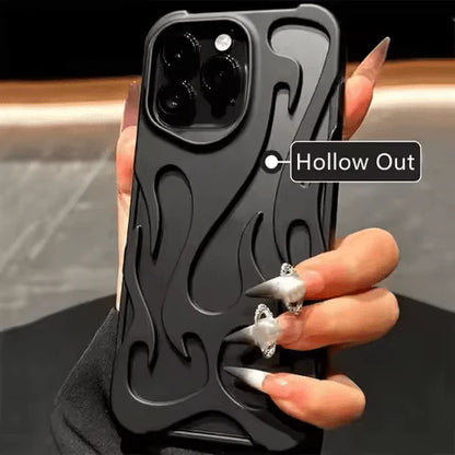 Blazing Flame Metal iPhone Case