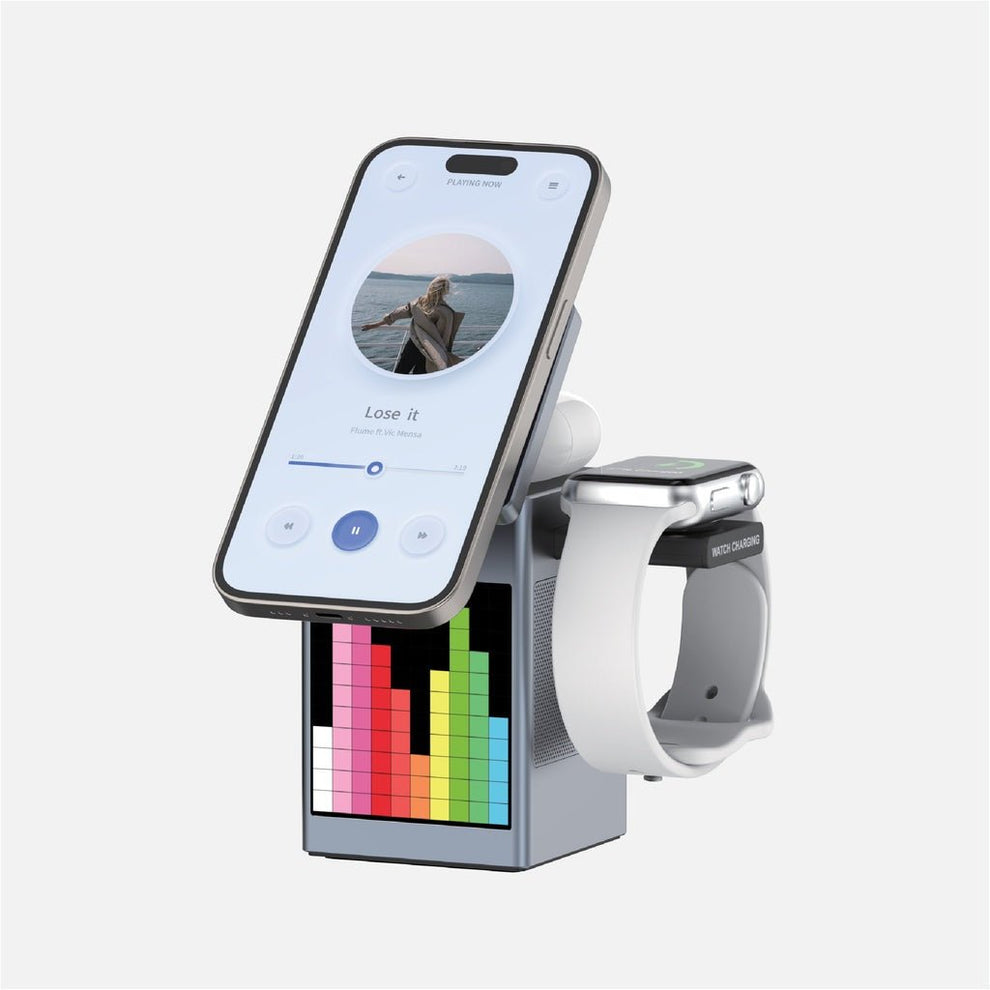 bluetooth speaker with wireless charger