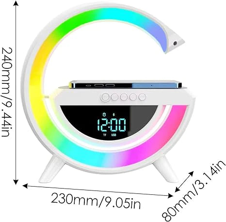 digital led wireless charger speaker