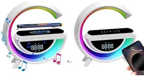 digital led wireless charger speaker