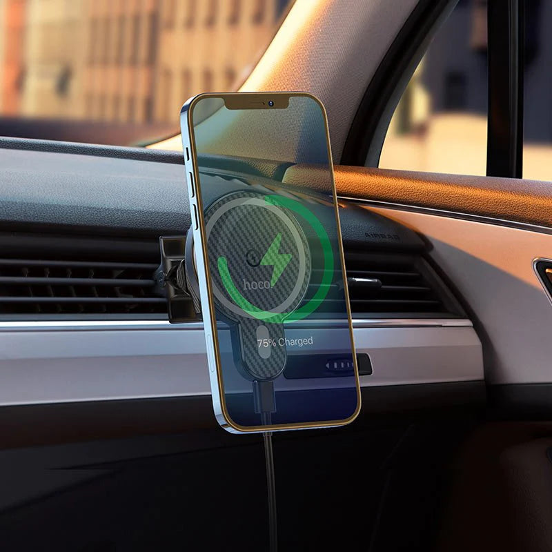 hoco - magnetic wireless car holder (ca85)