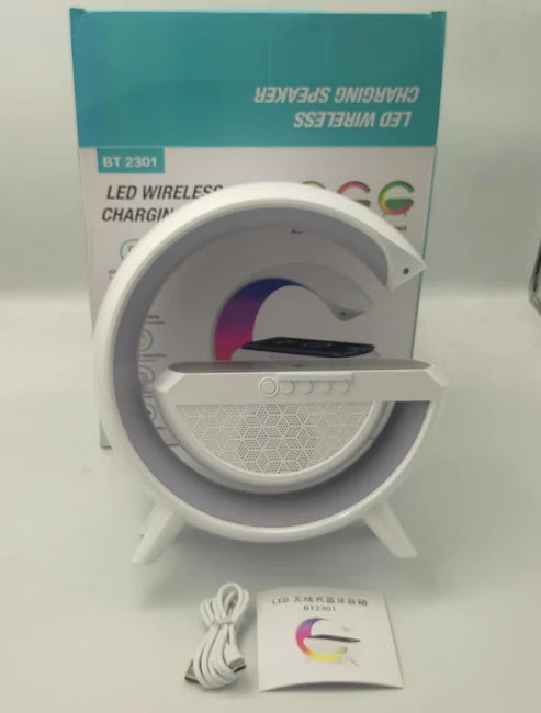 led wireless charger speaker