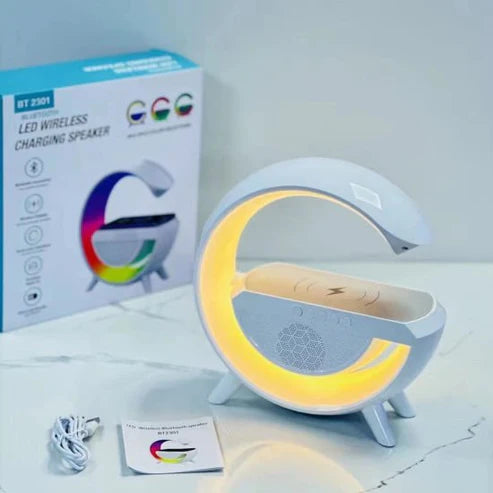 led wireless charger speaker