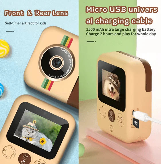 mini children's printing camera