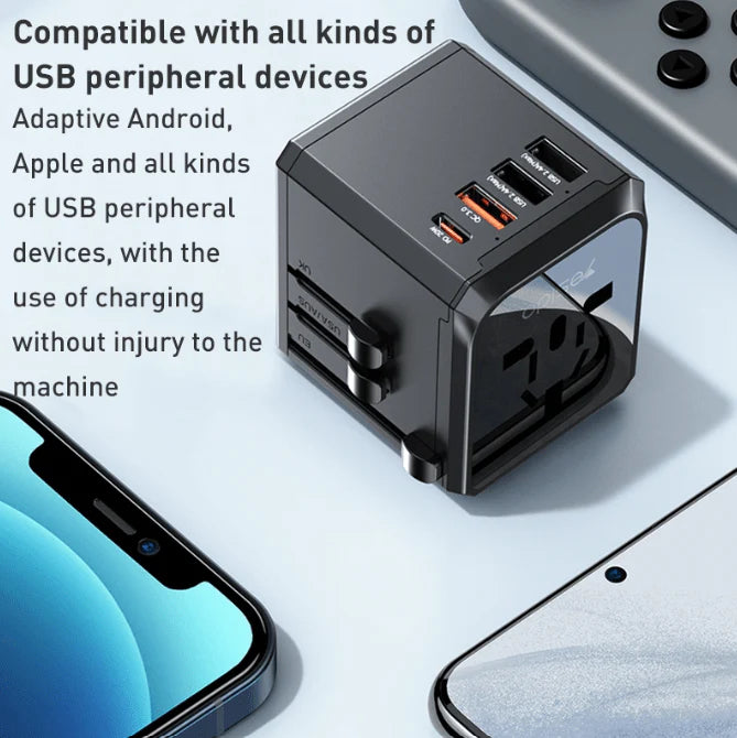 multi-function universal travel adapter