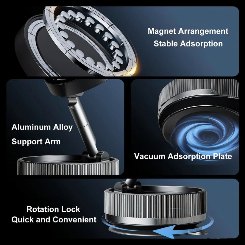 vacuum suction magnetic bracket